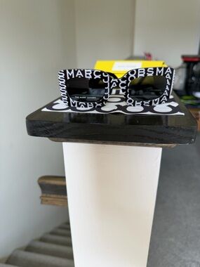 Marc Jacobs Black and White Logo Block Sunglasses